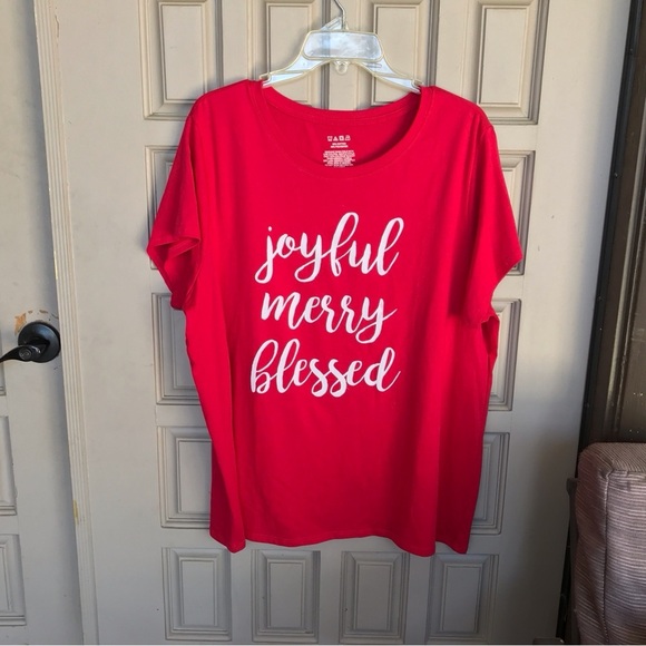 Christmas in Summer Christmas Tee SzXXL Red Short Sleeves NWOT - Picture 7 of 8